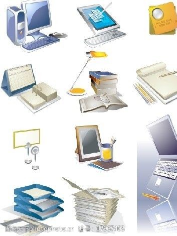 辦公用品素材集 工作效率與專業(yè)形象的視覺(jué)呈現(xiàn)